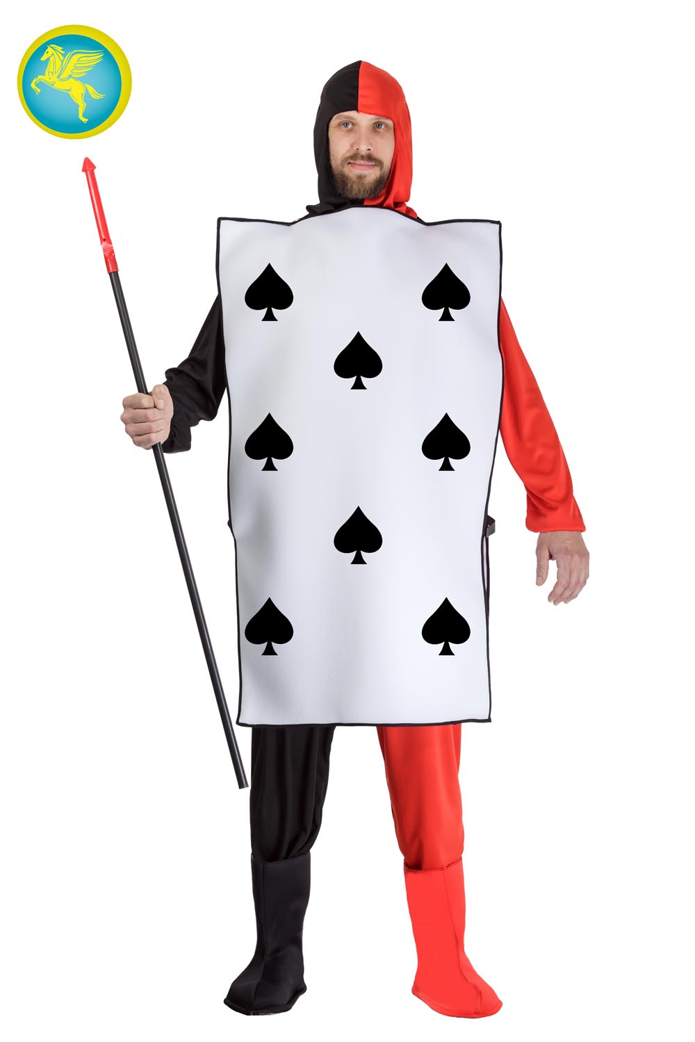 COSTUME CARTA DA GIOCO PICCHE ADULTO